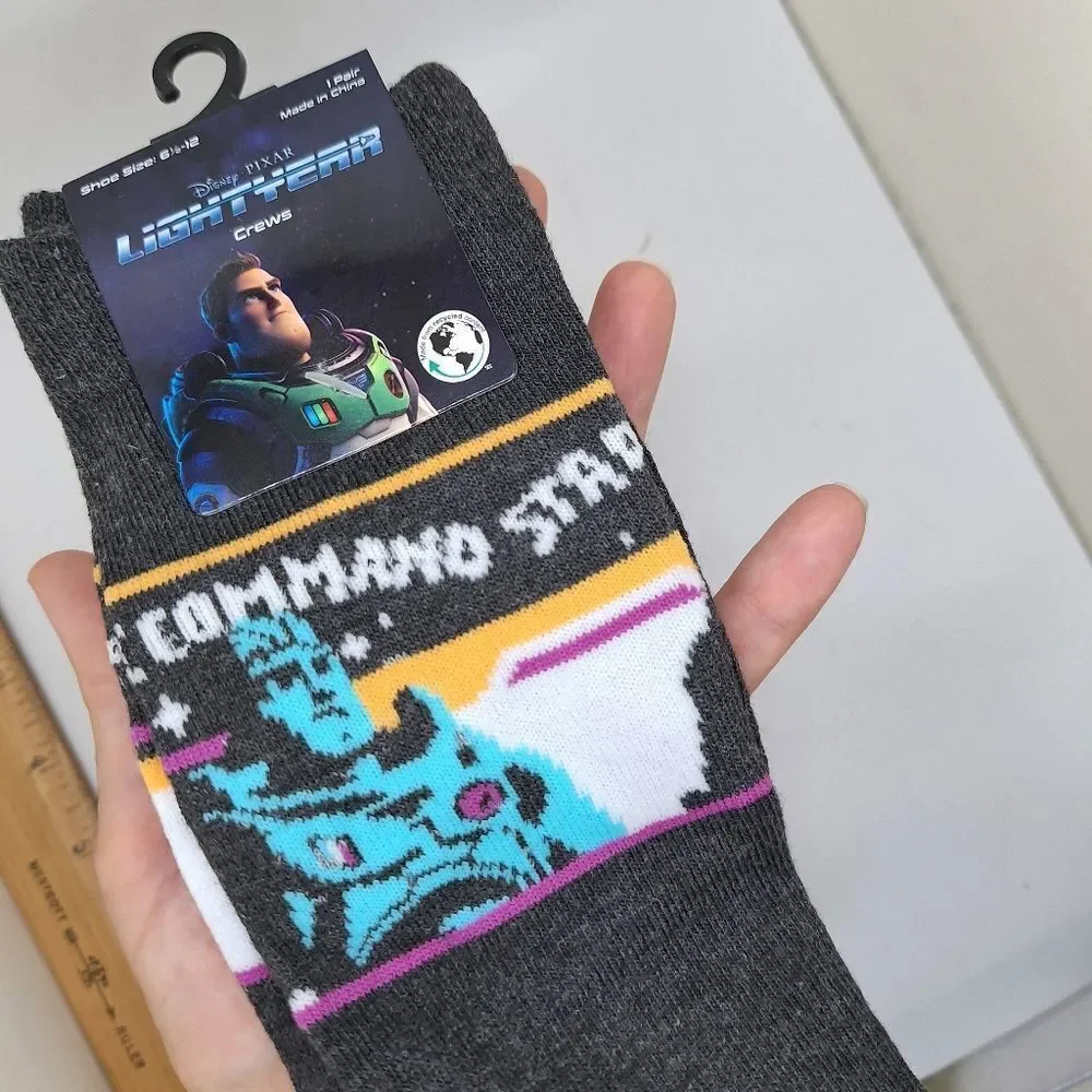 Disney Pixar Buzz Lightyear crew socks